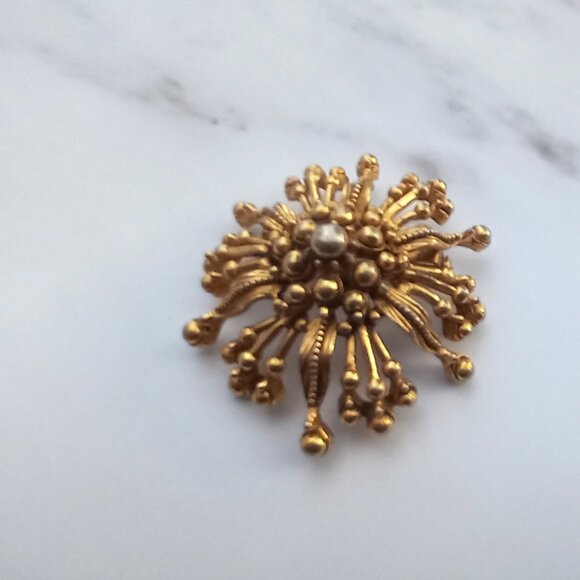 Florenza MCM Atomic Starburst Tentacled Brooch - Picture 2 of 12